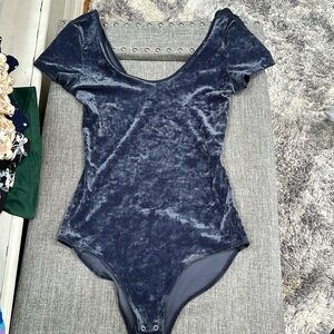American Eagle velvet bodysuit